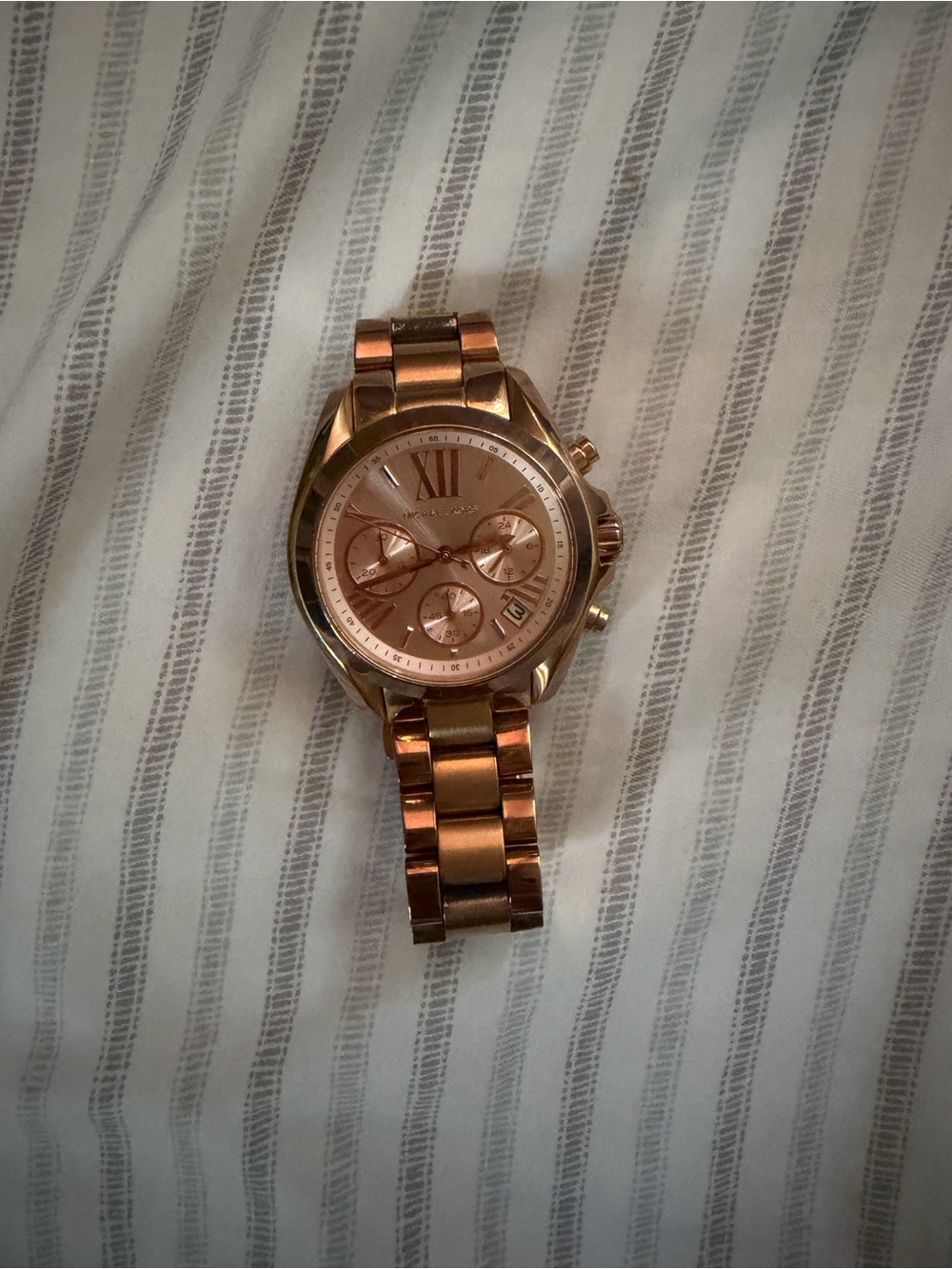 Michael Kors Mini Bradshaw Rose Gold Watch MK5799 - Needs Battery